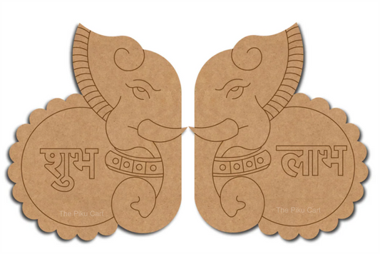 Shubh Labh | MDF Base | Lord Ganesha | PIKU01