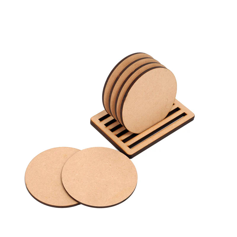 MDF Round Tea Coaster(6Pcs)