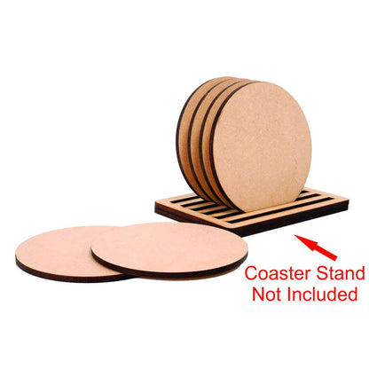 MDF Round Tea Coaster(6Pcs)