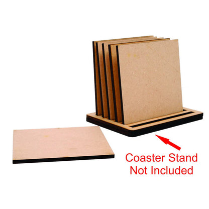 MDF Square Tea Coaster(6Pcs)