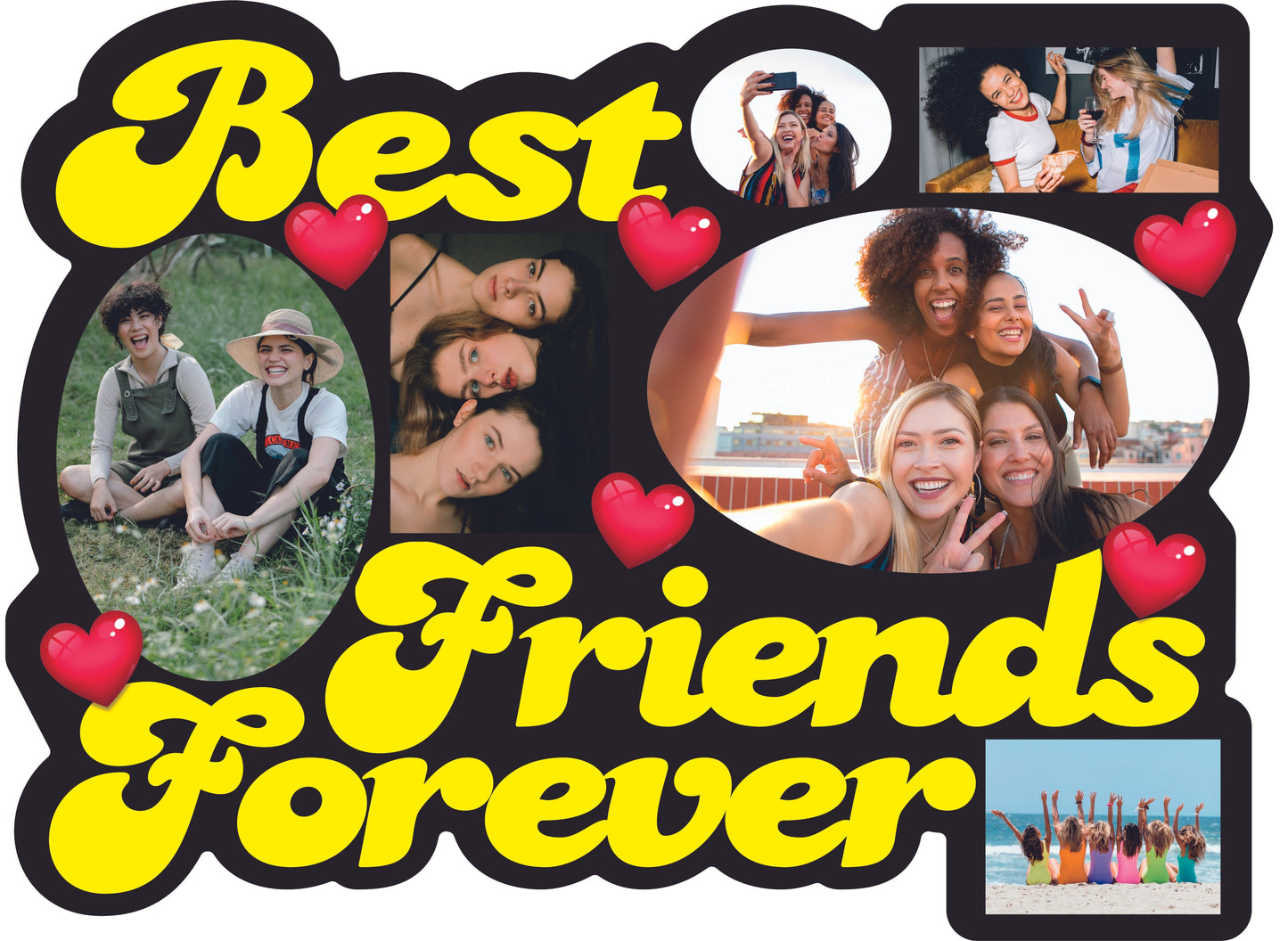 Best Friends Forever | Collage Frame | Personalised Frame