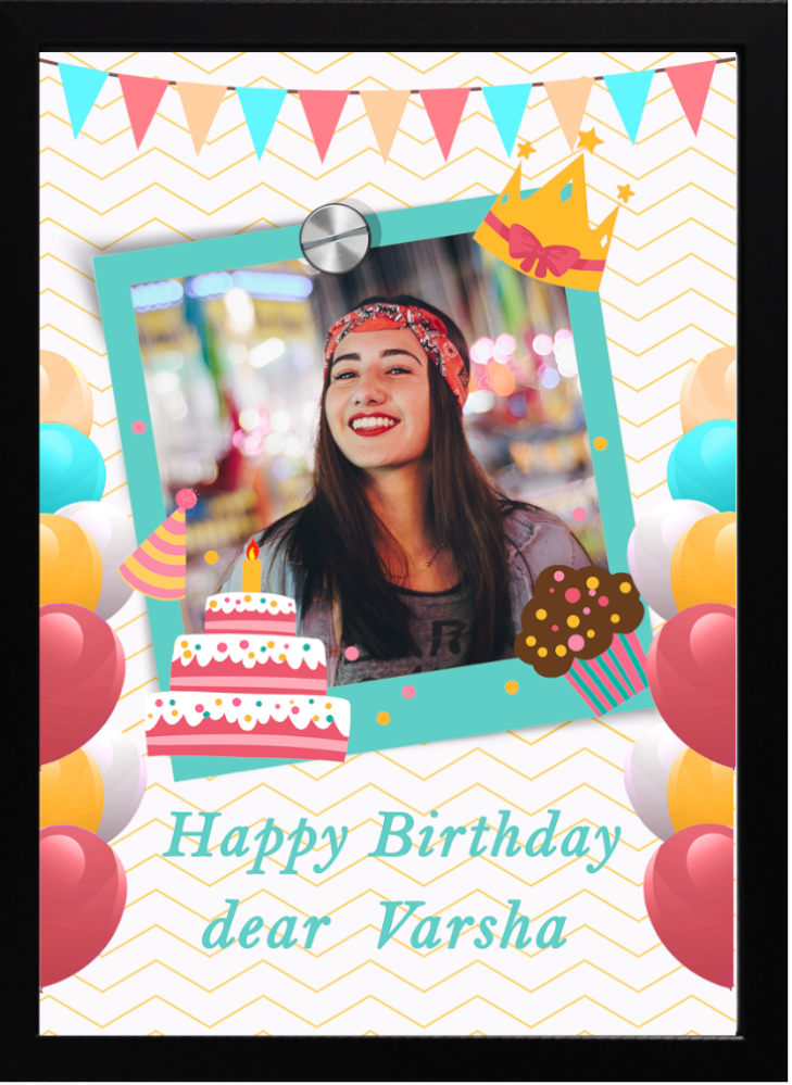 Personalised Happy Birthday Photo Frame – The Piku Cart