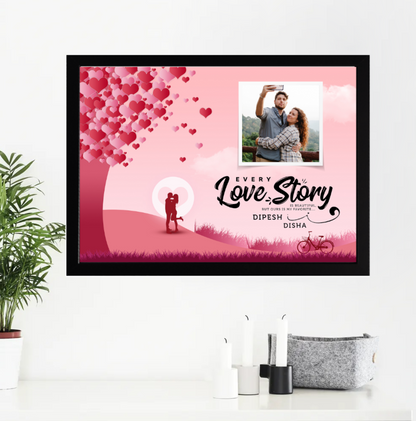 Personalised Our Love Story Photo Frame