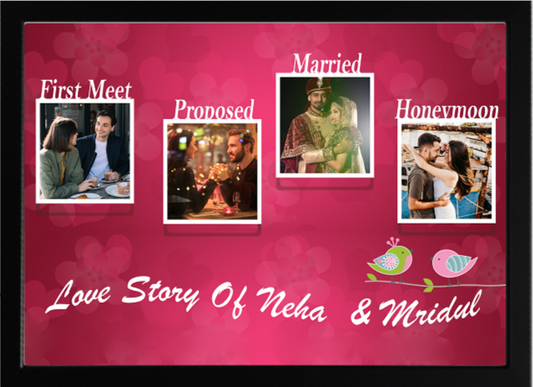 Personalised Love Story Frame