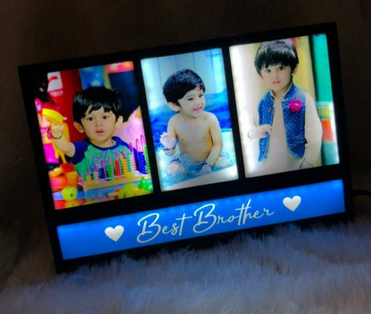 LED 3 Photo Frame -  Birthday