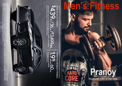 Muscular Man Personalised Magazine Cover | PC04