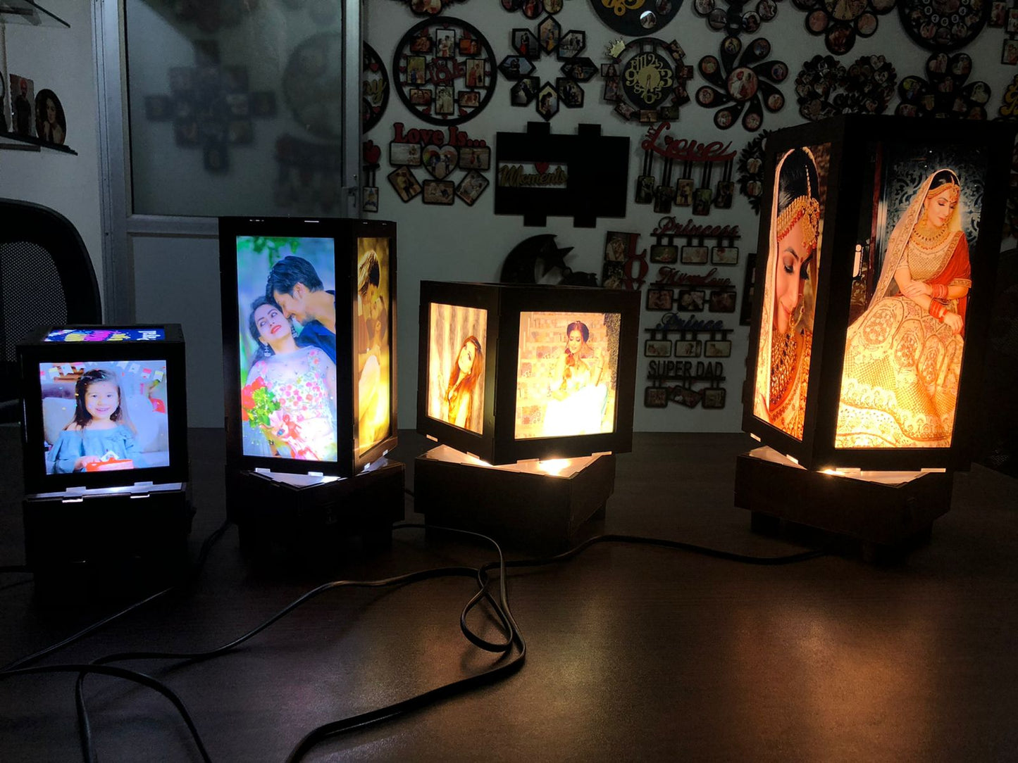 Personalised LED Rotating Lamp | PC02