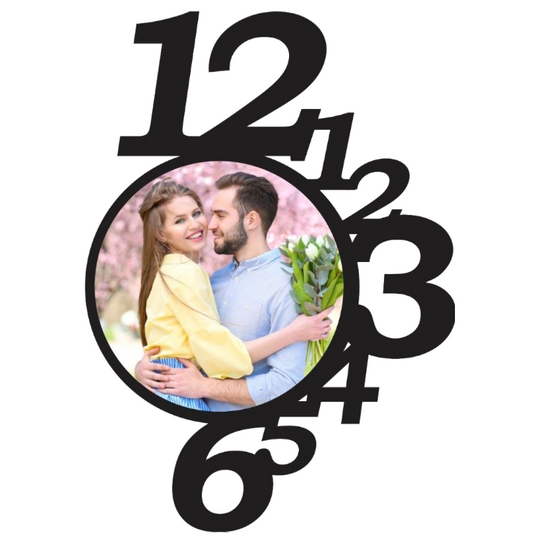 Designer Wall Clock Frame | Single Photo Design