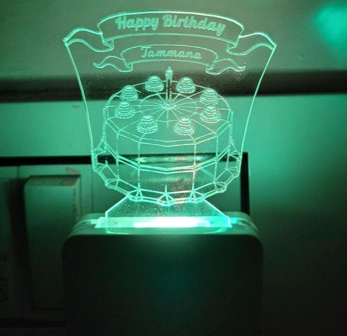 BIrthday Cake - 3D Illusion Lamp