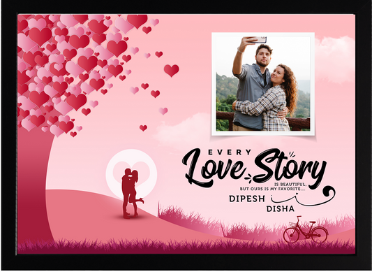 Personalised Our Love Story Photo Frame