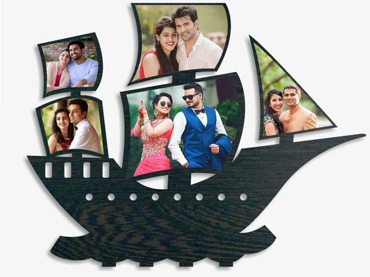 Personalised Printed Ship Design Wooden Frame